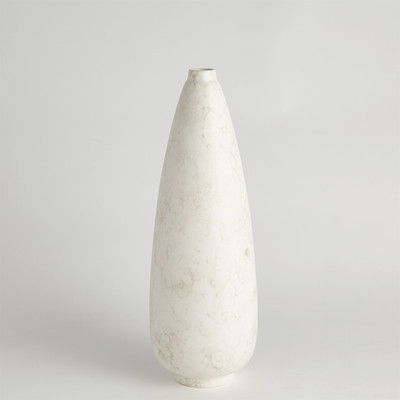 Global Views Bubble Pear Shape Vase - Ivory - Med