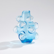 Global Views Bubbled Vase - Blue - Lg