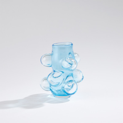 Global Views Bubbled Vase - Blue - Sm