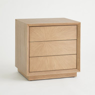 Global Views Burst Bedside Chest - Nutmeg - Left