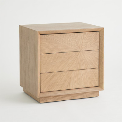 Global Views Burst Bedside Chest - Nutmeg - Right