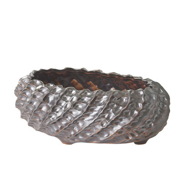 Global Views Cadoret Bowl - Matte Antique Bronze - Lg