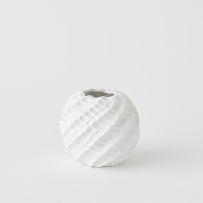 Global Views Cadoret Vase - Matte White