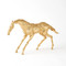 Global Views Cast Stallion - Gold Leaf