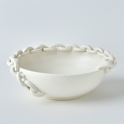 Global Views Catena Bowl - Matte White