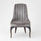 Global Views Channel Tufted Dining Chair - Gargoyle