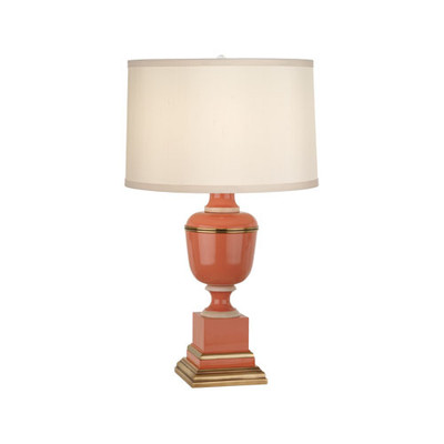 Mary McDonald Annika Accent Table Lamp - Natural Brass - Tangerine Lacquer