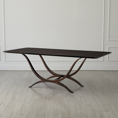 Global Views Chorda Dining Table - Bronze - Rectangle