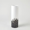 Global Views Confetti Vase - Black - White - Med