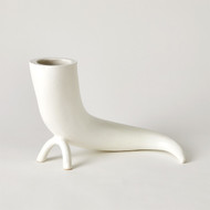 Global Views Cornucopia Vase - Matte White