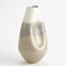 Global Views Cream Rises Dented Vase - Lg