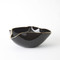 Global Views Currents Bowl - Black - Gold