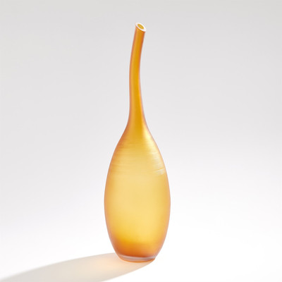 Global Views Curvature Bottle - Amber - Tall