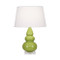 Small Triple Gourd Table Lamp - Apple