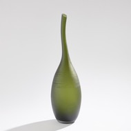 Global Views Curvature Bottle - Olive - Tall