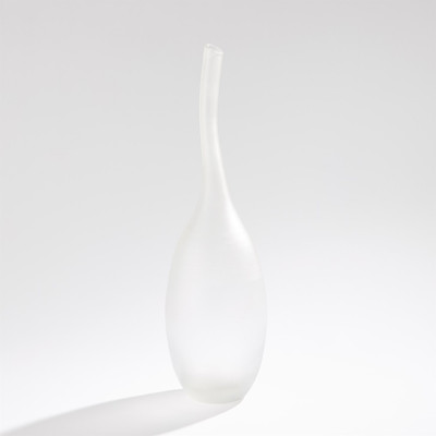 Global Views Curvature Bottle - White - Tall