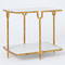 Global Views Curve Side Table - Gold