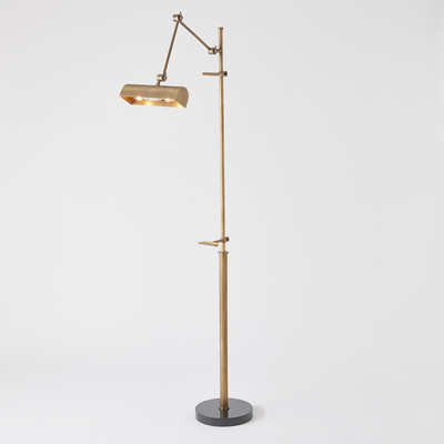 Global Views Display Floor Lamp - Brass