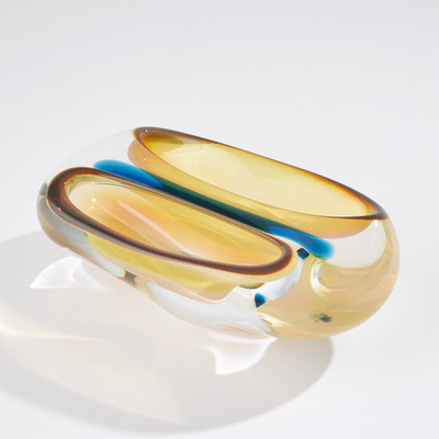 Global Views Doppiare Vessel - Blue Gelp