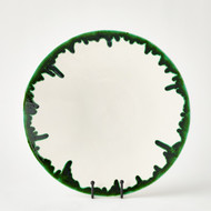 Global Views Dripping Charger - Emerald