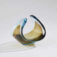 Global Views Duet Bowl - Turquoise - Beige