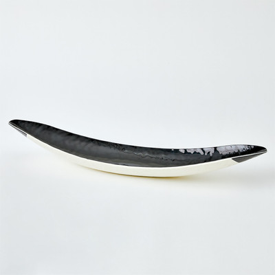 Global Views Ebony Ivory Gondola Bowl