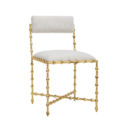 Global Views Elder Dining Chair - Gold Leaf - Avoletta
