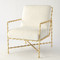 Global Views Elder Lounge Chair - Gold Leaf - Avoletta