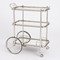 Global Views English Bar Cart and Tea Trolley - Nickel