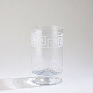 Global Views Etched Greek Key Vase - Hurricane - Short