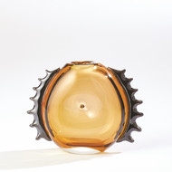 Global Views Flamer Vase - Amber - Black - Sm