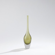 Global Views Flecked Spire Bottle - Olive - Med