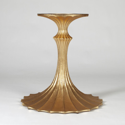 Global Views Flute Table Base - Gold Leaf - 26