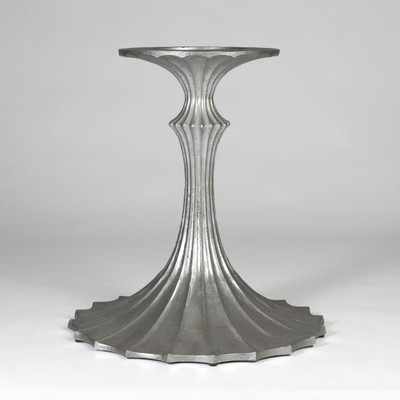 Global Views Flute Table Base - Silver Leaf - 26