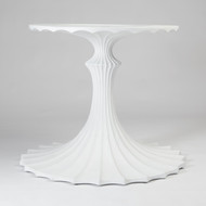 Global Views Flute Table Base - White - 34