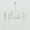 Global Views Fluted Chandelier - Nickel