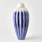 Global Views Fluted Jar w - Lid - Cobalt - Sm
