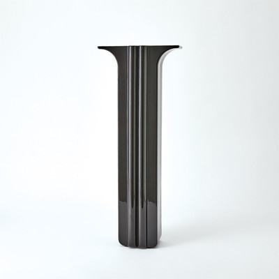 Global Views Flying Column Vase - Black - Slim