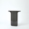 Global Views Flying Column Vase - Black - Wide
