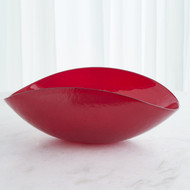 Global Views Folded Bowl - Deep Red - Lg