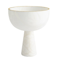 Global Views Footed Alabaster Bowl w - Gold