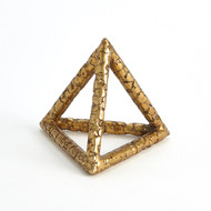 Global Views Forged Pyramid - Gold