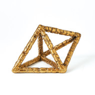 Global Views Forged Triangular Bipyramid - Gold