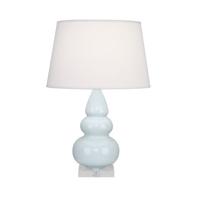 Small Triple Gourd Table Lamp - Baby Blue