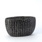 Global Views Frequency Oval Bowl - Black