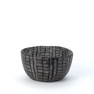 Global Views Frequency Round Bowl - Black