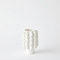 Global Views Frilled Vase - Matte White - Sm