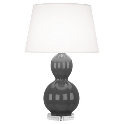 Williamsburg Randolph Table Lamp - Polished Nickel - Lamp Black