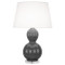 Williamsburg Randolph Table Lamp - Polished Nickel - Lamp Black