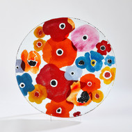 Global Views Fused Floral Charger - Bright - Lg